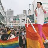 【東京都知事選】　小池百合子氏に対抗し「会いに行ける蓮舫」と連呼　LGBTQイベントで「フェアに支援したい」