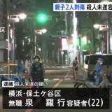 【逮捕】「『大麻をよこせ』と言って入ってきて刺された」刺された被害者が証言　横浜市の住宅で親子2人刺されケガ　近所の男（22）逮捕