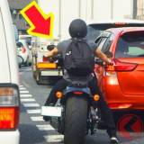 【交通】バイクのすり抜け行為は、方法や状況次第では交通違反になる可能性あり