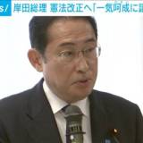 【自民党】岸田総理　憲法改正へ「一気呵成（かせい）に議論を進める」