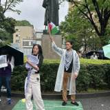 【抗議活動】ガザ抗議デモ、日本の大学でも広がる「物事を考えて行動する余裕がある学生から動かないと」意義強調