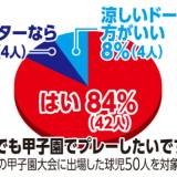 【アンケート】猛暑もなんのその！84%の球児が甲子園でプレー希望