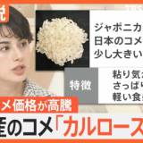 【お得】東京の業務スー米国産カルローズ米10kgが税抜三千円 日本産との違いは？国産米の価格高騰「低価格帯のコメは品薄」