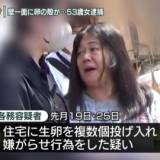 【隣人ガチャ】5年ほど前からほぼ毎日隣家に生卵投げつけ、53歳の女逮捕 「少ないときで5～6個、多いときには20個くらい」