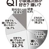 【小泉進次郎どう思う？600人調査】「好き」「嫌い」ともほぼ互角、「どちらかといえば好き」な人の7割、「好き」な人でさえ4割近くが「今ではない」と考えている、期待しているが、まだ早い、これが有権者の多数派