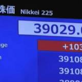 【経済】日経平均 3万9000円台回復