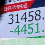 【円の急騰】日経平均株価が暴落、今年の上げ幅すべて失う